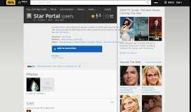 
							         Star Portal (Video 1997) - IMDb								  
							    