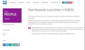 
							         Star Rewards Launches in EMEA! | PPG People								  
							    