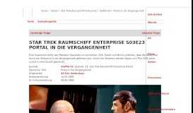 
							         Star Trek Raumschiff Enterprise - Staffel 03, Folge 23: Portal in die ...								  
							    