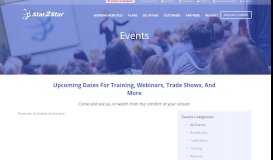 
							         Star2Star Communications Upcoming Events								  
							    