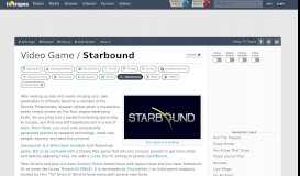 
							         Starbound (Video Game) - TV Tropes								  
							    