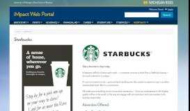 
							         Starbucks | iMpact Web Portal | University of Michigan's Ross School ...								  
							    