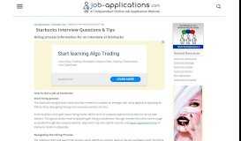 
							         Starbucks Interview - Job-Applications.com								  
							    