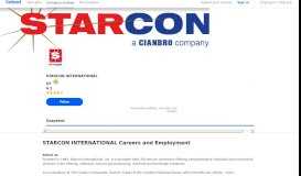 
							         STARCON INTERNATIONAL Careers and Employment ...								  
							    