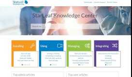 
							         StarLeaf Knowledge Center – Video conferencing support								  
							    