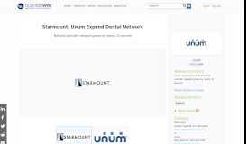 
							         Starmount, Unum Expand Dental Network | Business Wire								  
							    
