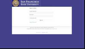 
							         StarRez Portal - the Housing Portal - San Francisco State University								  
							    
