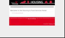 
							         StarRez Portal - Welcome to the Housing & Food Services Portal								  
							    