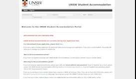 
							         StarRezPortal - Welcome to the UNSW Student Accommodation Portal								  
							    