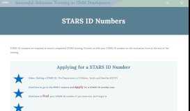 
							         STARS ID Number - Successful Solutions Training in Child ...								  
							    