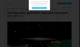 
							         Starship pilots: speed kills, especially warp speed | New ...								  
							    