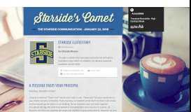 
							         Starside's Comet | Smore Newsletters for Education								  
							    