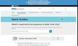 
							         Start a Business - NYC.gov								  
							    