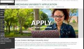
							         Start an Eastern Michigan University Application								  
							    