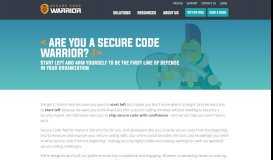 
							         Start Left and Secure Your Code | Secure Code Warrior								  
							    