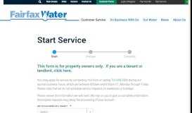 
							         Start Service | Fairfax Water								  
							    