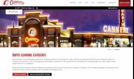 
							         Start Your Career with Boyd Gaming! | Cannery Hotel & Casino								  
							    