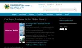
							         Starting a Business in San Mateo County - San Mateo County Assessor								  
							    