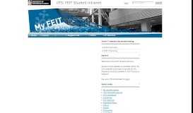 
							         Start.IT website decommissioning - UTS: FEIT Student Intranet								  
							    