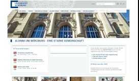 
							         Startseite - Alumni - Universität Würzburg								  
							    