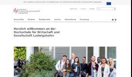 
							         Startseite - Hochschule für Wirtschaft und Gesellschaft Ludwigshafen								  
							    
