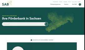 
							         Startseite | Sächsische AufbauBank (SAB)								  
							    