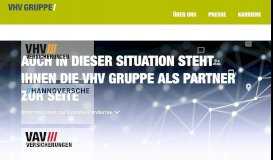 
							         Startseite - VHV Gruppe, Versicherungsgruppe in Hannover								  
							    