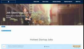 
							         Startup Jobs in Europe | Marketplace for Startup Jobs								  
							    