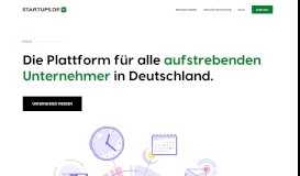 
							         STARTUPS.DE - Das Onlineportal für Jungunternehmer!								  
							    