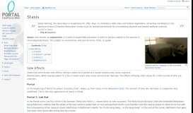 
							         Stasis - Portal Wiki								  
							    