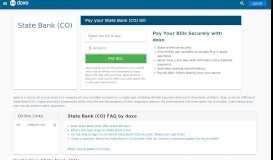 
							         State Bank (CO) | Make Your Credit Card Payment Online ...								  
							    