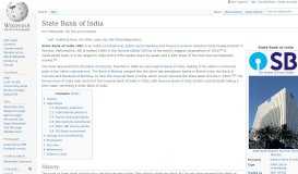 
							         State Bank of India - Wikipedia								  
							    