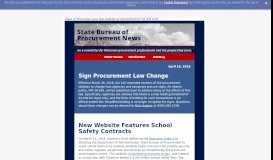 
							         State Bureau of Procurement News - GovDelivery								  
							    