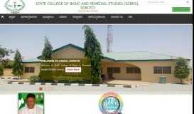 
							         State College of Basic and Remedial Studies (SCBRS), Sokoto								  
							    