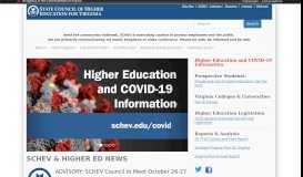 
							         State Council of Higher Education for Virginia (SCHEV)								  
							    