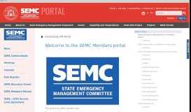 
							         State Emergency Management Committee portal								  
							    