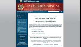 
							         State Fire Marshal Home - Florida Department of Financial Services								  
							    
