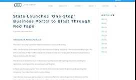 
							         State launches 'one-stop' business portal to blast through red tape ...								  
							    