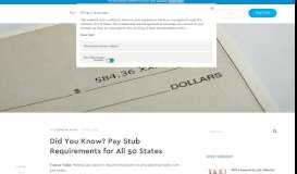 
							         State Laws Explained: Pay Stub Requirements | Fingercheck								  
							    