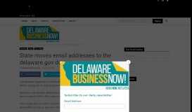 
							         State moves email addresses to the delaware.gov domain ...								  
							    