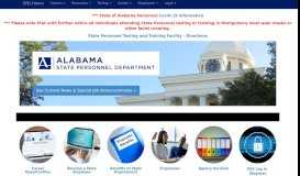 
							         State of Alabama Personnel Department: Home Page - SPD								  
							    