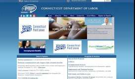 
							         State of Connecticut Department of Labor								  
							    