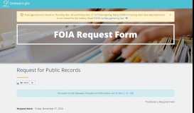
							         State of Delaware - Help - FOIA Request Form. - Delaware.gov								  
							    