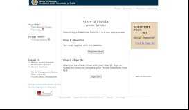 
							         State of Florida Vendor Portal Page								  
							    