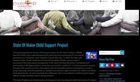 
							         State of Maine Child Support Project - Courtland Consulting								  
							    