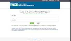 
							         State of Michigan Contact Directory								  
							    