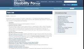 
							         State of Missouri Disability Portal | Find a job								  
							    