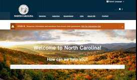 
							         State of North Carolina								  
							    