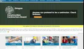
							         State of Oregon: Oregon Construction Contractors Board - Home								  
							    