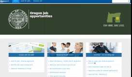 
							         State of Oregon: Oregon job opportunities - Home								  
							    
